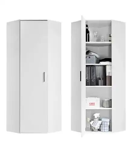 Eckschrank mokebo Mehrzweckschrank ‚Der Lange‘ 64×180 cm aus Holz