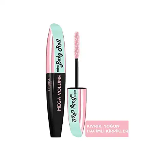 L’Oréal Paris Mascara Mega Volume Miss Baby Roll, Nr. 00 Black, 9,1 g
