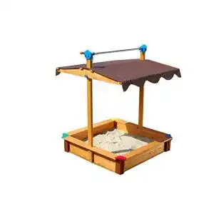 Sandkasten Exaco Gaspo mit Abdeckung Felix, 100 x 100 x 120 cm
