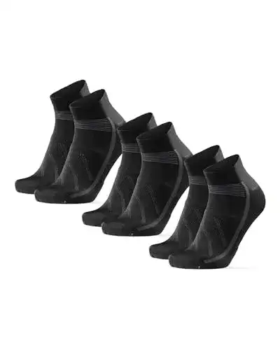 Fahrradsocken Danish Endurance 3 Paar Low-Cut in Schwarz (EU 43-47)