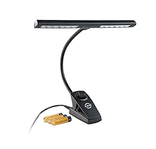 Klavierlampe K&M 12295 Notenpultleuchte mit Dimmerfunktion