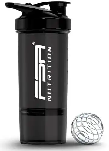 Eiweiß-Shaker FSA Nutrition mit Pulverfach 600 + 150 ml