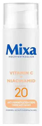 Mixa Gesichtscreme gegen Pigmentflecken mit Vitamin C und Niacinamid