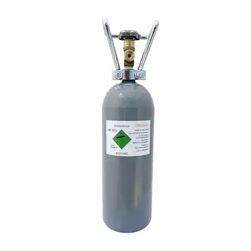 CO₂-Flasche 2kg für Zapfanlagen und Aquarien – Lebensmittelecht, Aluminium