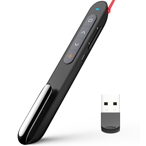 Laserpointer Norwii N76 Wireless Presenter, wiederaufladbar mit 300 Fuß Reichweite