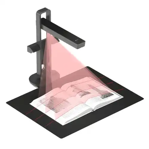 CZUR Aura Pro Tragbarer 14 MP Buchscanner mit Bildabflachungstechnologie