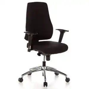 Hjh Office 608000 Profi Bürostuhl PRO-TEC 200 mit höhenverstellbaren Arm- und Rückenlehnen