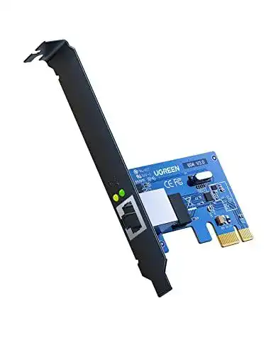 Ugreen PCI Express Netzwerkkarte 1000Mbps für PC mit Gigabit Ethernet
