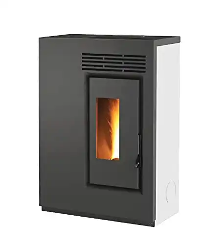 Pelletofen Generico BIO GE60 5,5 kW Slim 25 cm in Weiß