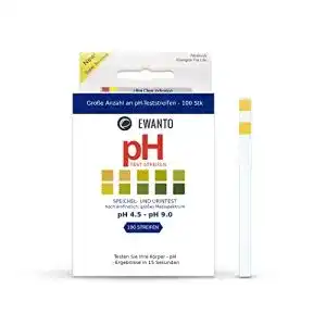 Urinteststreifen von EWANTO 200 Stück für pH-Tests