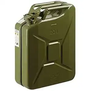 Benzinkanister 20 Liter aus Metall für sicheren Kraftstofftransport