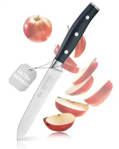 Universalmesser Rösle mit Wellenschliff 13 cm für vielseitige Anwendungen