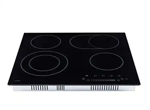 Glaskeramikkochfeld Arebos mit 6600 W Leistung und kompaktem Design