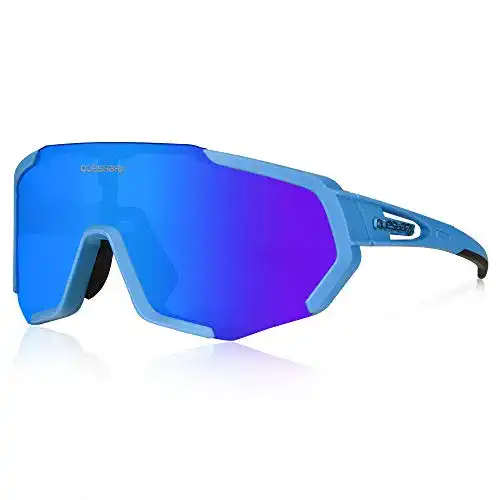 Fahrradbrille Queshark für Damen und Herren mit UV400-Schutz