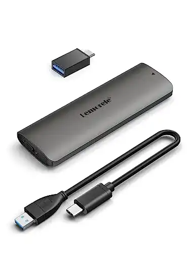 NVMe USB-C Adapter Lemorele für M.2 SSDs – Gehäuse USB 3.1 Gen 2