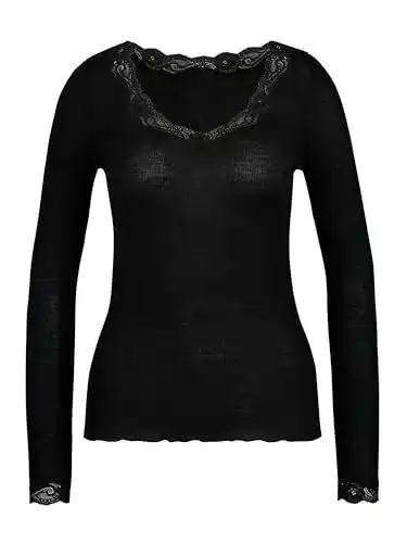 Merino-Unterwäsche Damen Calida Richesse Lace Langarm-Shirt