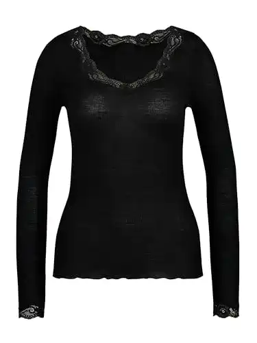 Merino-Unterwäsche Damen Calida Richesse Lace Langarm-Shirt