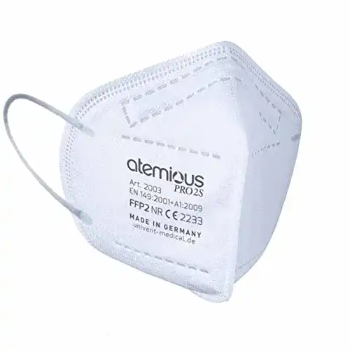 FFP2-Maske Atemious PRO 2S, 50 Stück lose im Beutel, Made in Germany