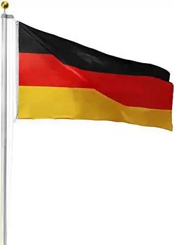 Fahnenmast aus Aluminium in Höhen von 6,20 bis 9,00 m