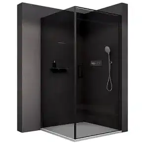 Bernstein Duschkabine 90×90 cm mit 195 cm Höhe und Hebe-Senktür