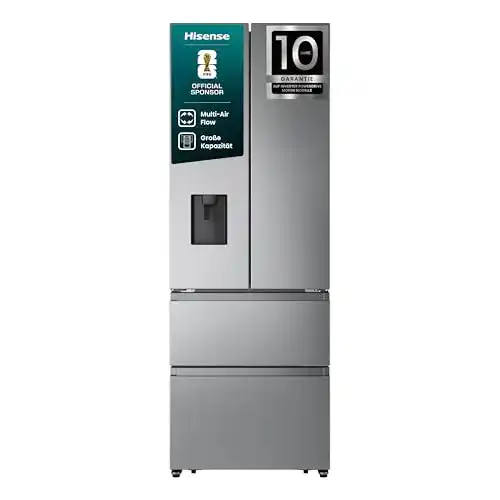 Kühl-Gefrierkombination Hisense RF632N4WIE mit Wasserspender