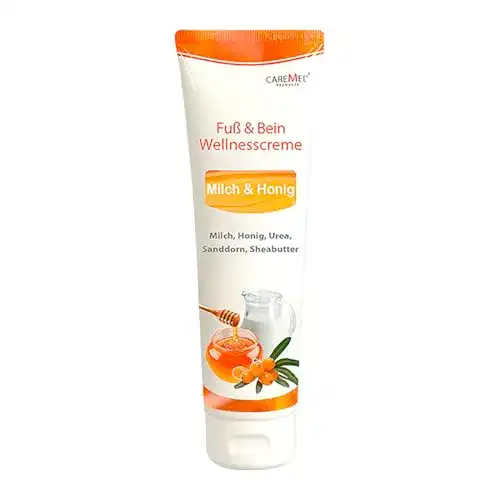 Fußcreme Sanamed CareMed Milch Honig Wellness Fuß und Bein