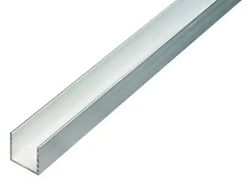 Alu-U-Profil Alberts 470357 aus Aluminium, natur, 1000 x 25 x 25 mm