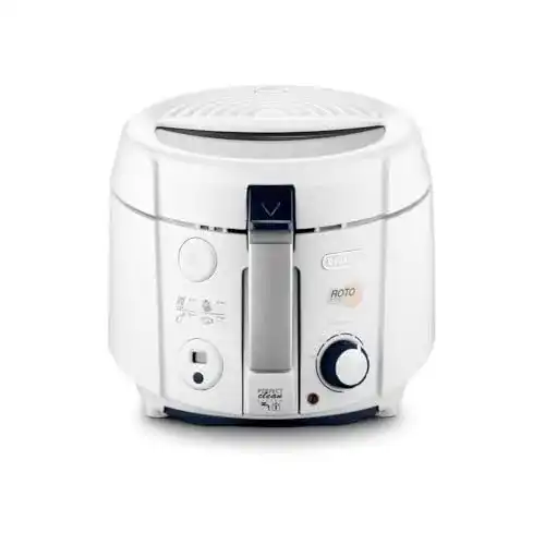 De’Longhi RotoFry F38436.W Fritteuse, 1,2 kg mit Easy Clean System
