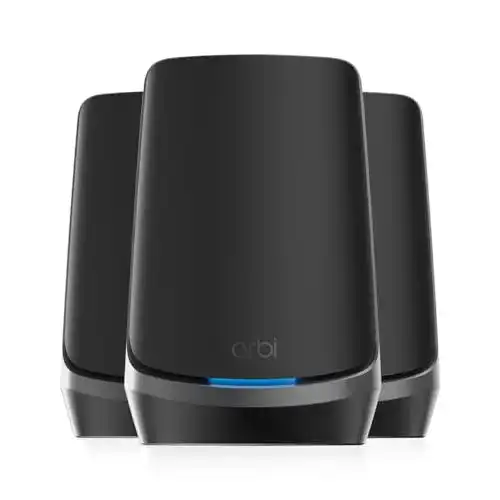 Glasfaser-Router Netgear Orbi WiFi 6E Mesh System mit Quad-Band
