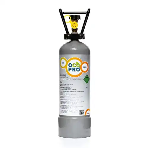 CO₂-Flasche 2 kg Ocopro, gefüllt, TÜV bis 2034 für verschiedene Anwendungen