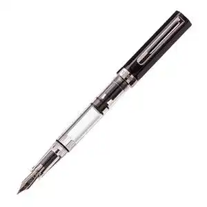 Twsbi Eco Kolbenfüller Füllfederhalter aus Harz und Metall, Transparent