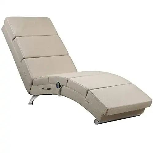 Relaxliege Casaria XXL mit Massage- und Heizfunktion, 186x89x55 cm