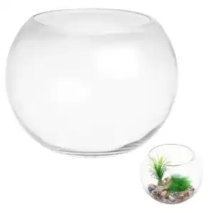 Goldfischglas Homsfou Vorratsbehälter aus Glas für Aquaristik und Dekoration