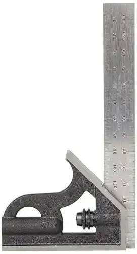 Kombinationswinkel Starrett 10MH-150 aus Gusseisen mit Vierkantkopf