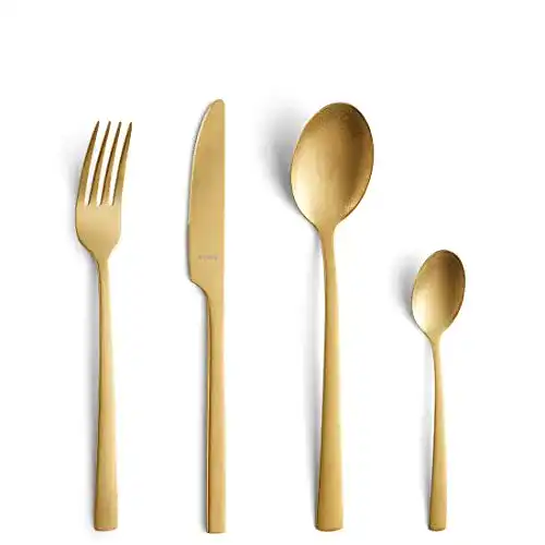 Amefa Besteckset Manille 16-teilig in Gold mit PVD-Beschichtung