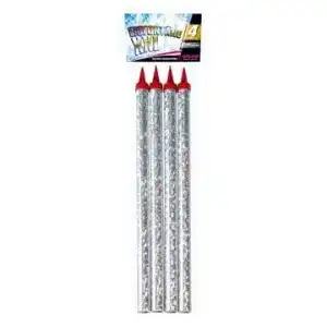 Eisfontäne Weco XXL 23938 – Silberspitzkerze mit Glitzer und 120 Sekunden Brenndauer
