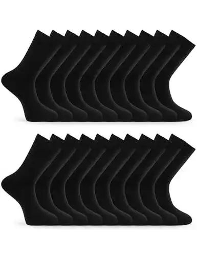 Herrensocken schwarz Basic Treasure im 20er Pack für verschiedene Größen