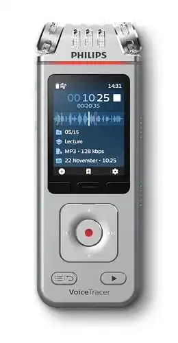 Diktiergerät Philips DVT4115 VoiceTracer mit 3 Mikrofonen