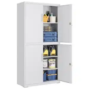Werkzeugschrank Songmics Aktenschrank mit 4 Türen und 5 Ebenen