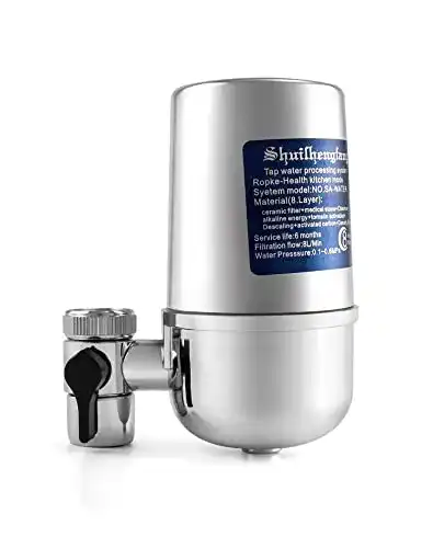 Wasserfilter Wasserhahn QWORK mit Filterkartuschen für Zuhause