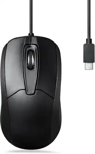 USB-C Maus Perixx Perimice-209C Optische Maus für Laptop und Tablet