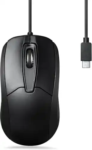 USB-C Maus Perixx Perimice-209C Optische Maus für Laptop und Tablet