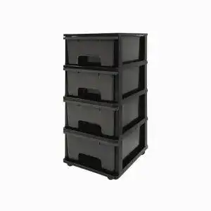 Schubladenschrank Abbaware mit 4 großen Schubladen und Rollen