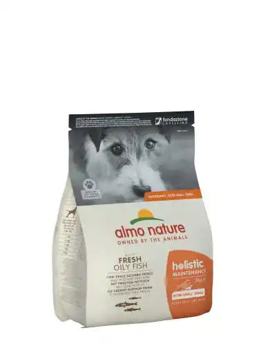 Almo Nature Holistic Hundefutter Small mit Fisch und Reis 2 kg