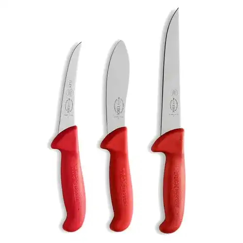 Fleischermesser F. DICK ErgoGrip Set 3-teilig für die Jagd
