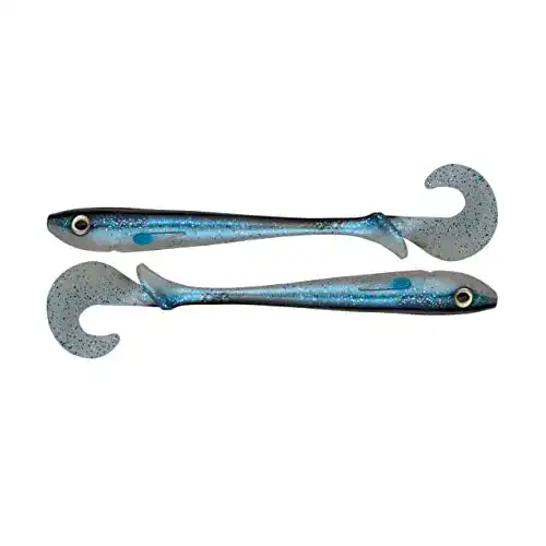 Gummifisch Zeck Butcher 19 cm in der Farbe Blue Ice