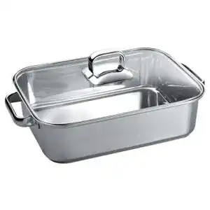 Bräter mit Glasdeckel Bosch HEZ390011 für Kochfelder