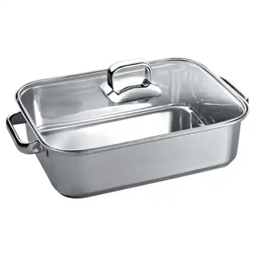 Bräter mit Glasdeckel Bosch HEZ390011 für Kochfelder
