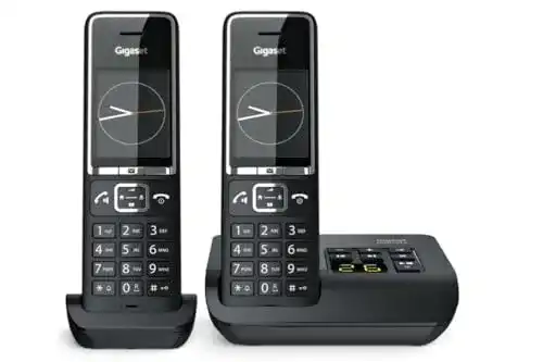 Schnurloses Telefon Gigaset Comfort 550A Duo in Schwarz