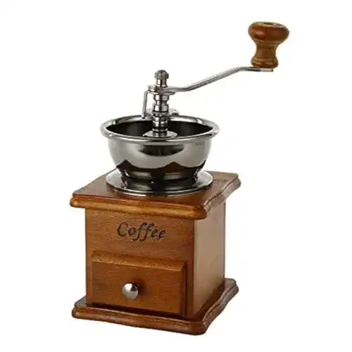 Kaffeemühle aus Holz von Zulux im Vintage-Design manuell